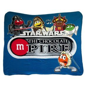VINTAGE M&M x STAR WARS THROW BLANKET.